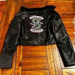 Black Jacket with South Side Serpents Patch